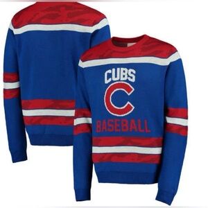 Chicago Cubs Big Center Logo Baseball MLB Camouflage Sweater Size 2XL